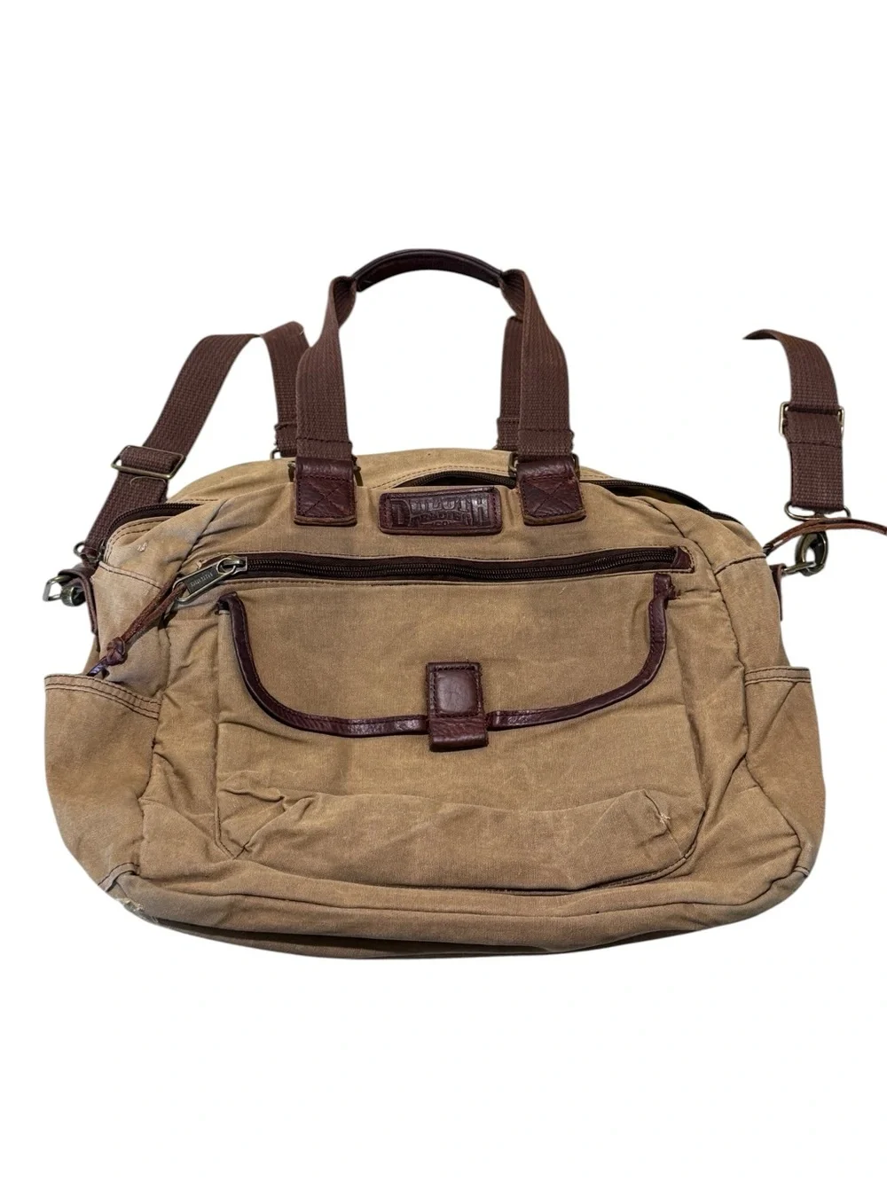 Duluth Trading Company Oil Cloth Messenger Bag